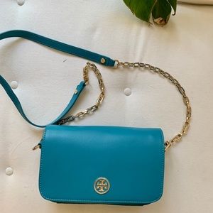 Blue Tory Burch Shoulder Bag